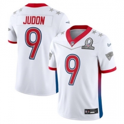 Men 2022 NFL Pro Bowl New England Patriots 9 Matthew Judon AFC White Jersey