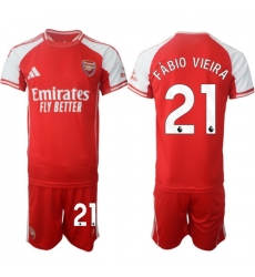 Men Arsenal 2026 Soccer Jerseys Red #21 FABIO VIEIRA