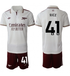 Men Arsenal 2026 Soccer Jerseys White #41 RICE