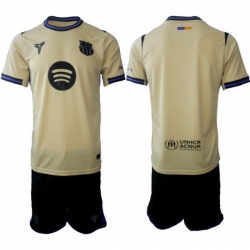 Men FC Barcelona 2026 Soccer Jerseys Beige BLANK