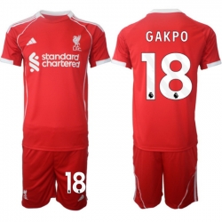 Men Liverpool 2026 Soccer Jerseys Red #18 GAKPO