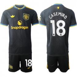 Men Manchester United 2026 Soccer Jerseys Black #18 CASEMIRO