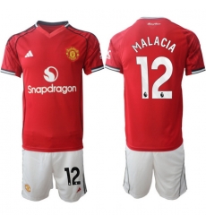 Men Manchester United 2026 Soccer Jerseys Red #12 MALACIA