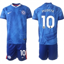 Men Chelsea 2026 Soccer Jerseys Blue #10 MUDRYK