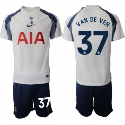 Men Tottenham Hotspur 2026 Soccer Jerseys White #37 VAN DE VEN