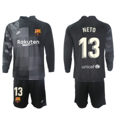 Men Barcelona Long Sleeve Soccer Jerseys 527