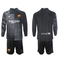 Men Barcelona Long Sleeve Soccer Jerseys 529