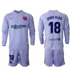 Men Barcelona Long Sleeve Soccer Jerseys 540