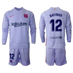 Men Barcelona Long Sleeve Soccer Jerseys 545