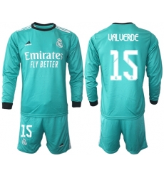 Men Real Madrid Long Sleeve Soccer Jerseys 504