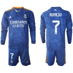 Men Real Madrid Long Sleeve Soccer Jerseys 537