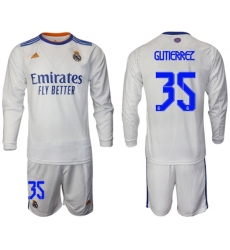 Men Real Madrid Long Sleeve Soccer Jerseys 557