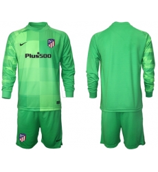 Men Atletico de Madrid Long Sleeve Soccer Jerseys 501