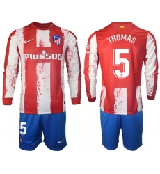 Men Atletico de Madrid Long Sleeve Soccer Jerseys 523