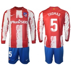 Men Atletico de Madrid Long Sleeve Soccer Jerseys 523