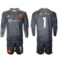 Men Manchester United Long Sleeve Soccer Jerseys 504