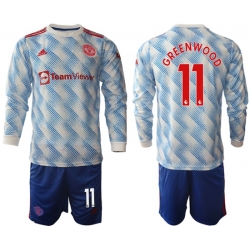 Men Manchester United Long Sleeve Soccer Jerseys 535