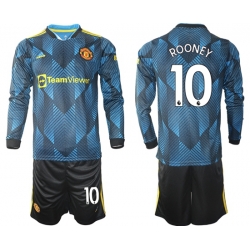 Men Manchester United Long Sleeve Soccer Jerseys 553