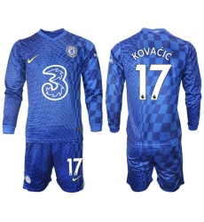 Men Chelsea Long Sleeve Soccer Jerseys 517