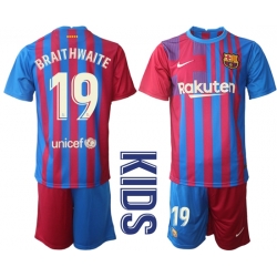 Kids Barcelona Soccer Jerseys 045