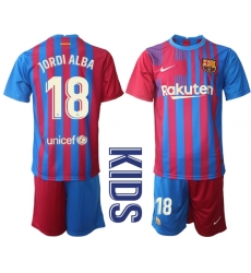 Kids Barcelona Soccer Jerseys 046