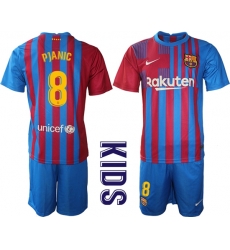 Kids Barcelona Soccer Jerseys 074