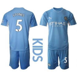 Kids Manchester City Soccer Jerseys 019