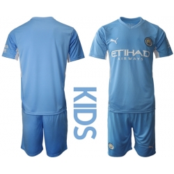 Kids Manchester City Soccer Jerseys 036