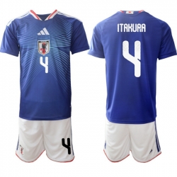 Japan 2026 FIFA World Cup Soccer Jersey Blue #4 ITAKURA