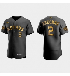 Men Houston Astros Alex Bregman 2022 Mlb All Star Game Authentic Black Men Jersey