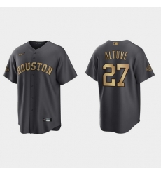 Men Jose Altuve Houston Astros 2022 Mlb All Star Game Charcoal  Jersey