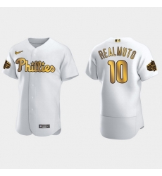 Men Philadelphia Phillies J.T. Realmuto 2022 Mlb All Star Game White Gold Men Jersey