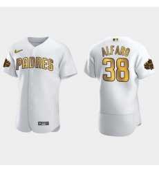 Men San Diego Padres Jorge Alfaro 2022 Mlb All Star Game White Gold Men Jersey