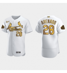 Men St.Louis Cardinals Nolan Arenado 2022 Mlb All Star Game White Gold Men Jersey