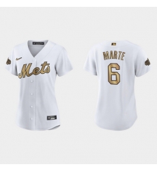 Women New York Mets Starling Marte 2022 Mlb All Star Game Replica White Jersey