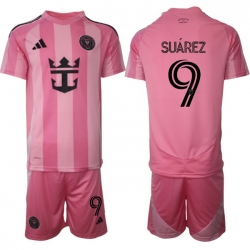 Men Inter Miami CF 2026 Soccer Jerseys Pink #9 SUAREZ