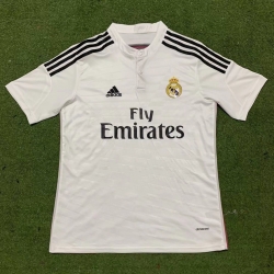 Men Real Madrid White Black Soccer Jersey FLY EMIRATES