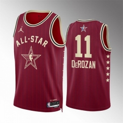 Men 2024 All Star 11 DeMar DeRozan Crimson Stitched Basketball Jersey