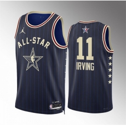 Men 2024 All Star 11 Kyrie Irving Navy Stitched Basketball Jersey