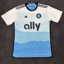 Charlotte FC Blue White Soccer Jersey Customized