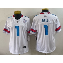 Youth Houston Texans  1 Tank Dell White 2026 F U S E   HOUSTON US  Rivalries Collection Limited Stitched Football Jersey