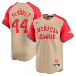 Men American League 44 Yordan Alvarez Cream 2024 All Star Limited Stitched Baseball Jersey