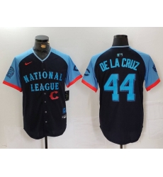 Men National League 44 Elly De La Cruz Navy 2024 All Star Limited Stitched Baseball Jersey 8