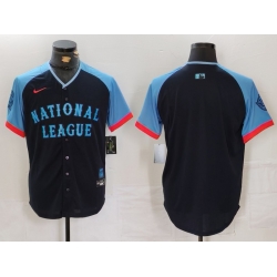 Men National League Blank Navy 2024 All Star Limited Stitched Baseball Jersey