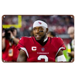 Arizona Cardinals Aluminum Sign 12x8 Inch Budda Baker 001