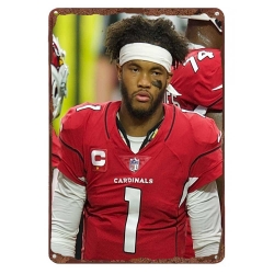 Arizona Cardinals Aluminum Sign 12x8 Inch Kyler Murray 001