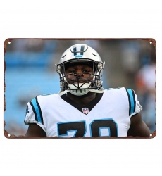 Carolina Panthers Aluminum Sign 12x8 Inch Ikem Ekwonu 001