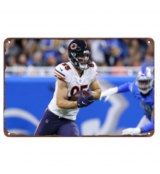 chicago bears Aluminum Sign 12x8 Inch Cole Kmet 002