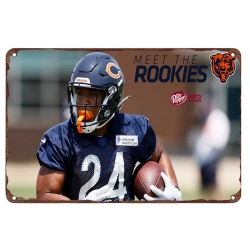 chicago bears Aluminum Sign 12x8 Inch Khalil Herbert 003