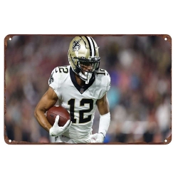 New Orleans Saints Aluminum Sign 12x8 Inch Chris Olave 003